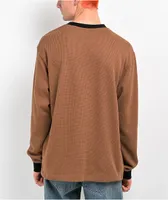 Welcome Breakdown Brown Long Sleeve Thermal T-Shirt