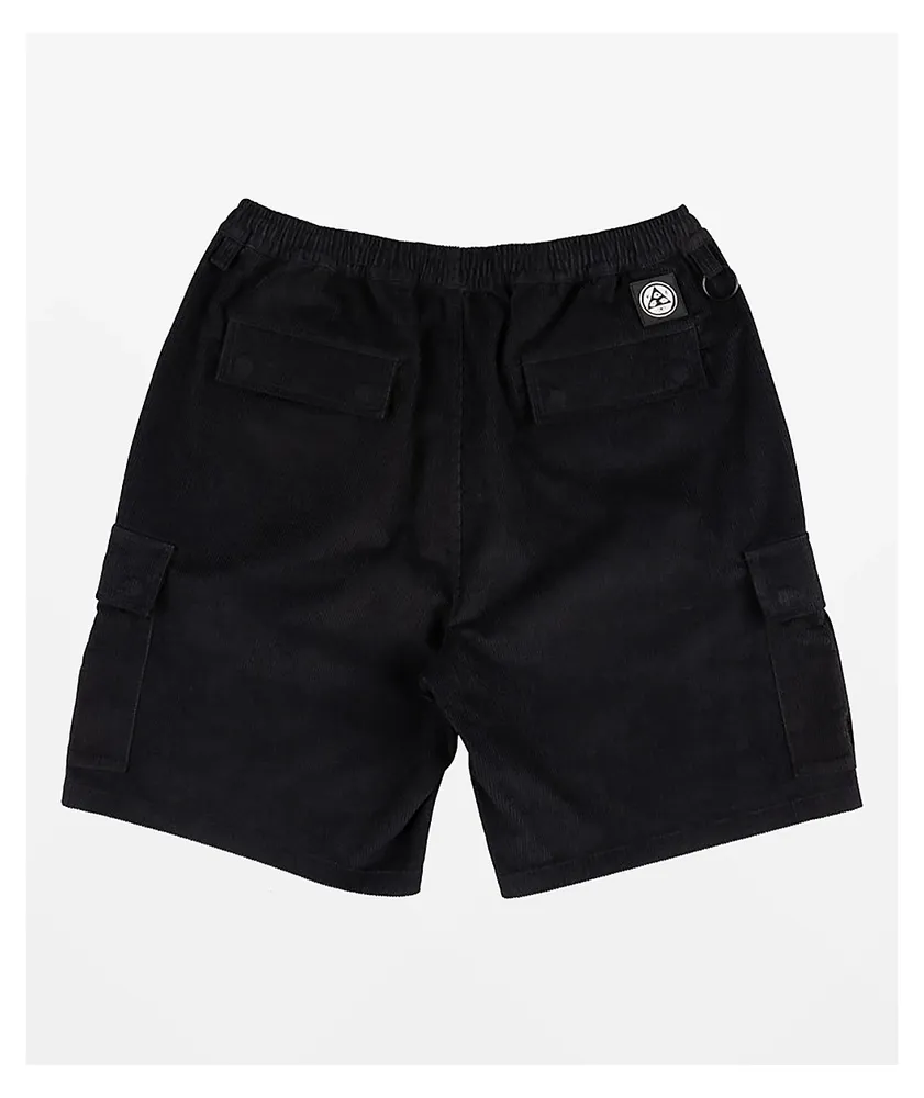 Welcome Chamber Black Cargo Shorts