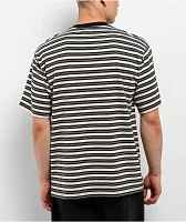 Welcome Concrete Stripe Natural Knit T-Shirt