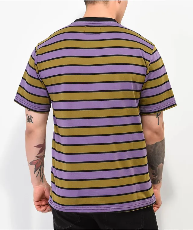 Medium Violet and Black Stripes