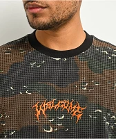 Welcome Covert Timber Camo Long Sleeve Waffle Knit T-Shirt