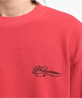 Welcome Diablo Red Thermal Long Sleeve T-Shirt