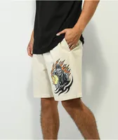 Welcome Fortune Bone Garment Dye Shorts