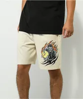 Welcome Fortune Bone Garment Dye Shorts