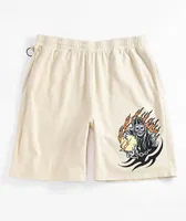 Welcome Fortune Bone Garment Dye Shorts