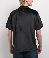 Welcome Grain Black Velour Polo Shirt