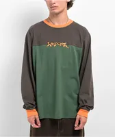 Welcome Gridiron Grey & Green Long Sleeve T-Shirt