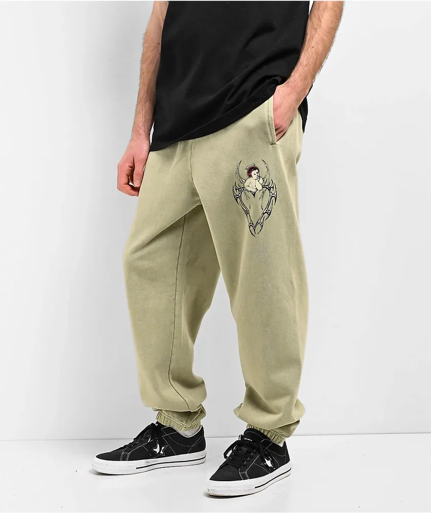 Welcome Halo Light Green Sweatpants