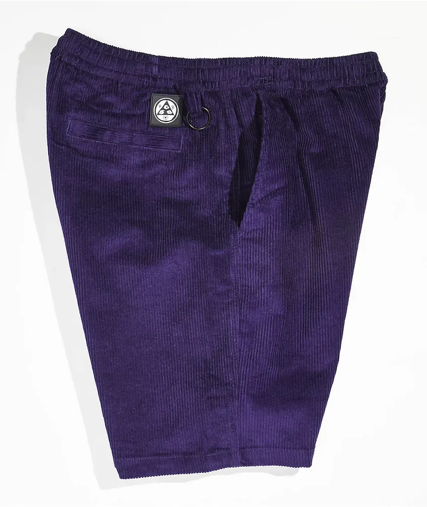 Welcome Hydra Purple Corduroy Shorts