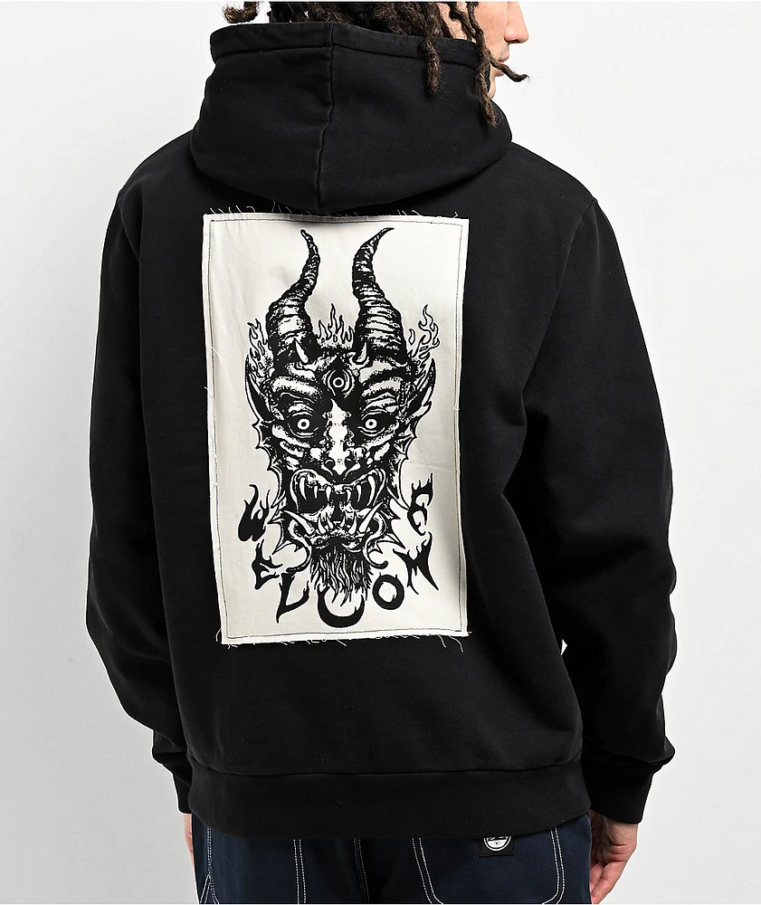 Welcome Light And Easy Black Pigment Dye Hoodie