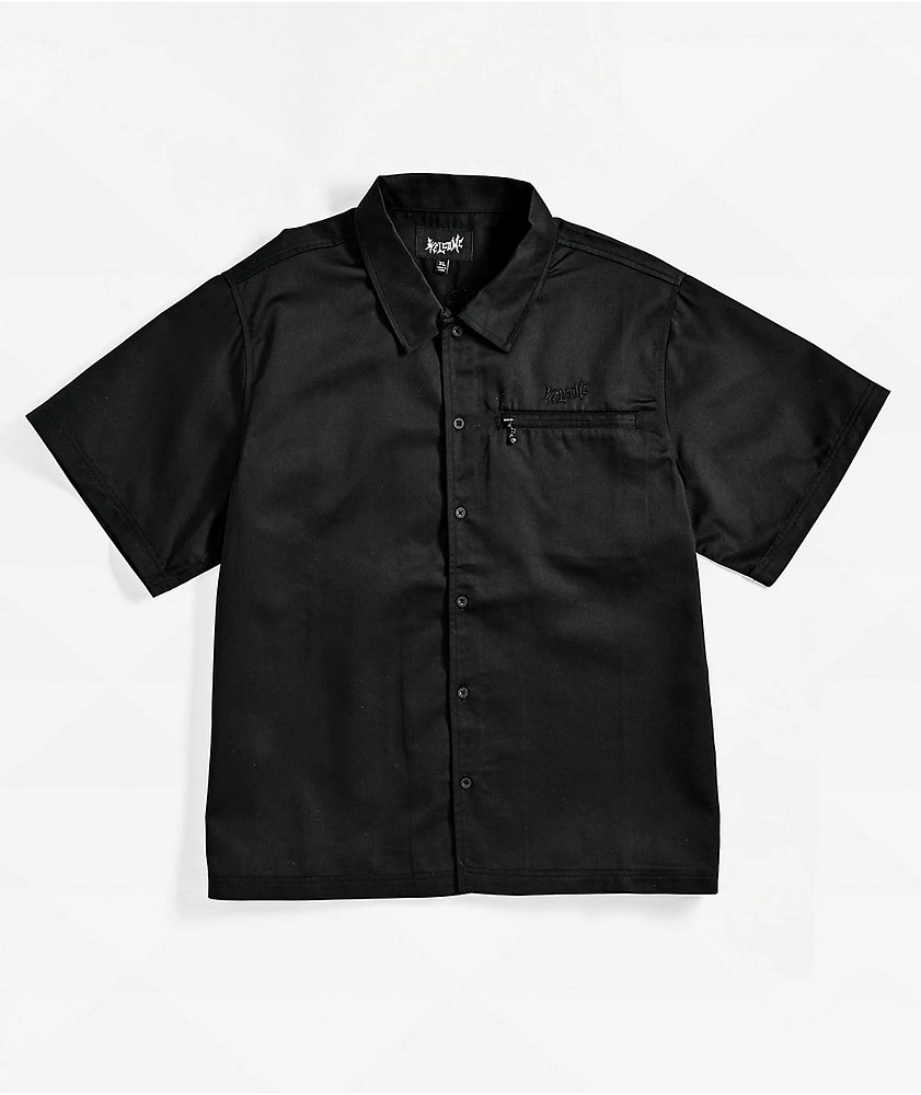 Welcome Mace Black Short Sleeve Work Shirt