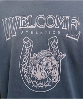 Welcome Mascot Enzyme Wash Navy T-Shirt