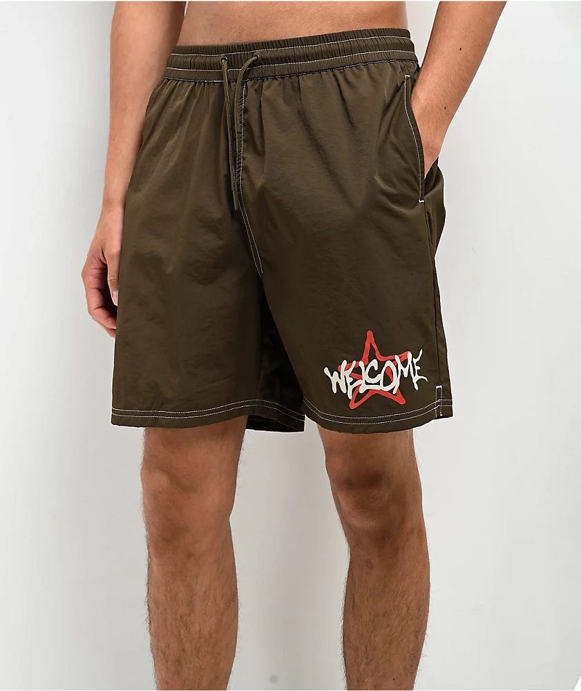 Welcome Sirius Brown Board Shorts