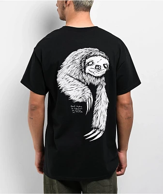 Welcome Sloth Black T-Shirt