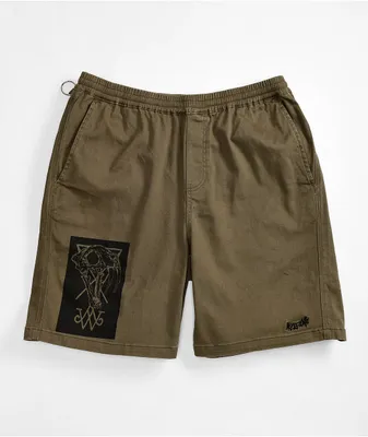 Welcome Soft Core 2 Brown Elastic Waist Shorts