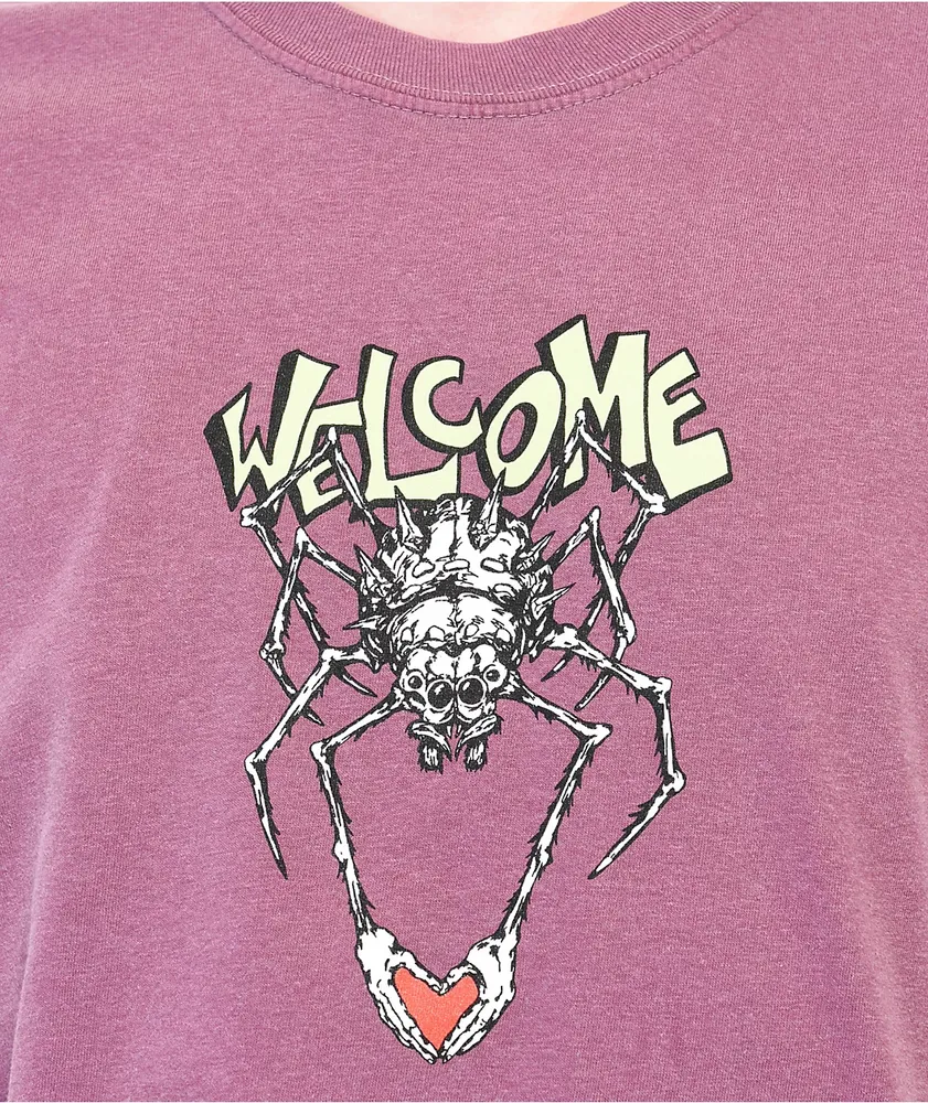 Welcome Spidey Purple Dye T-Shirt