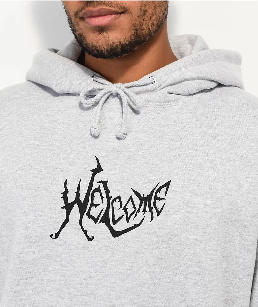 Welcome Spine Grey Hoodie