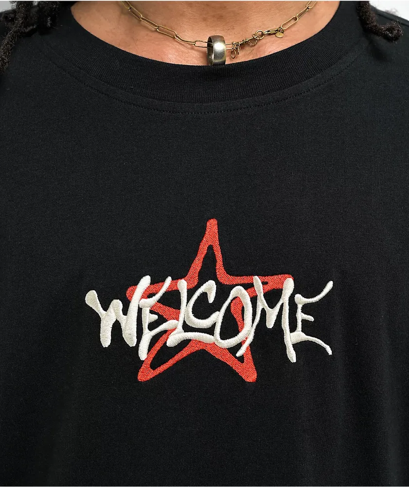Welcome Starman Black 2Fer Long Sleeve T-Shirt