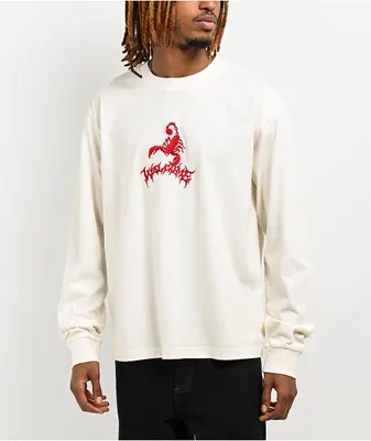 Welcome Stinger Off White Long Sleeve T-Shirt
