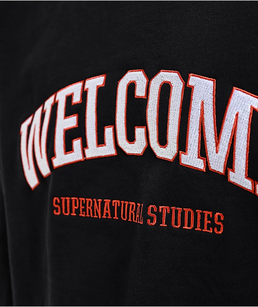 Welcome Student Black Crewneck Sweatshirt