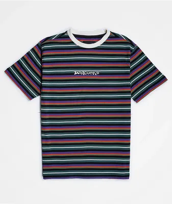 Welcome Surf Green & Red Stripe T-Shirt