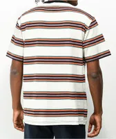 Welcome Thelema Bone & Multi Stripe T-Shirt
