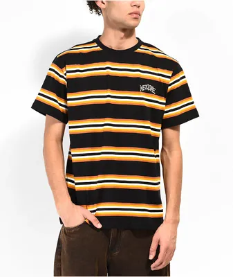 Welcome Thelma Black & Brown Stripe T-Shirt