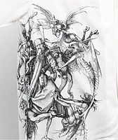 Welcome Torment White Short Sleeve Button Up Shirt