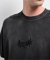 Welcome Vamp Enzyme Black Wash T-Shirt