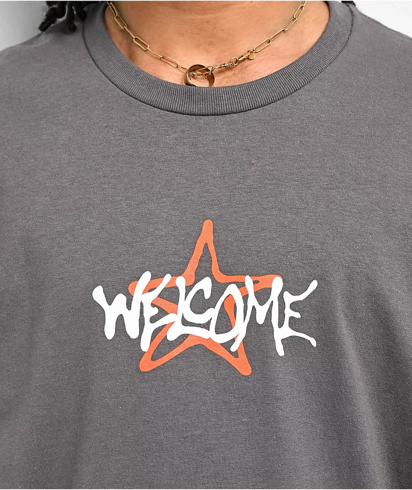 Welcome Vega Puff Charcoal T-Shirt