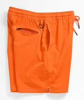 Welcome Vortex Orange Nylon Shorts