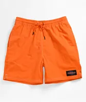 Welcome Vortex Orange Nylon Shorts