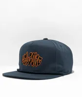 Welcome Warp Navy Snapback Hat