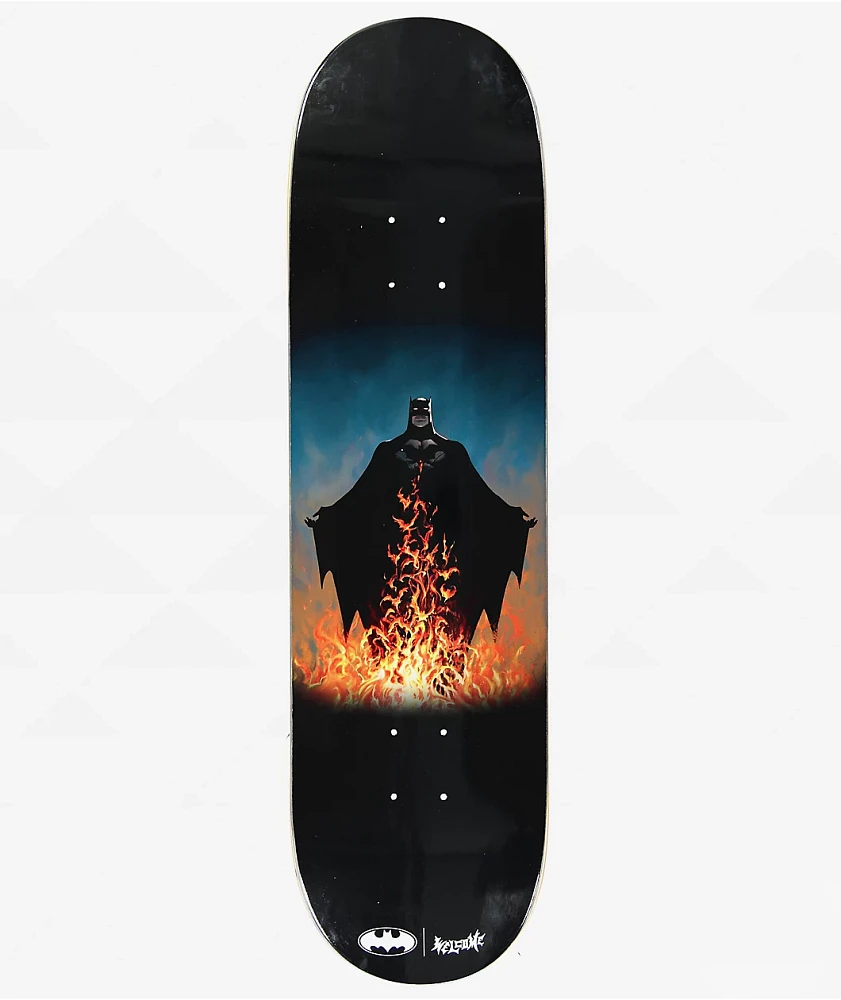 Welcome x Batman Bat Flames 8.5" Skateboard Deck