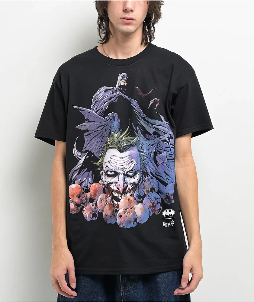 Welcome x Batman Heads Up Black T-Shirt