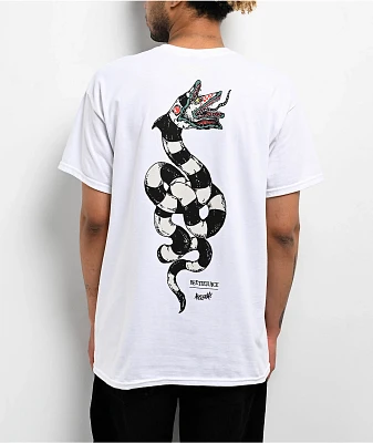 Welcome x Beetlejuice Sandworm White T-Shirt