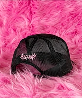 Welcome x Britney Spears Innocent Puff Print Black Trucker Hat