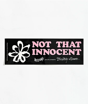 Welcome x Britney Spears Not That Innocent Sticker