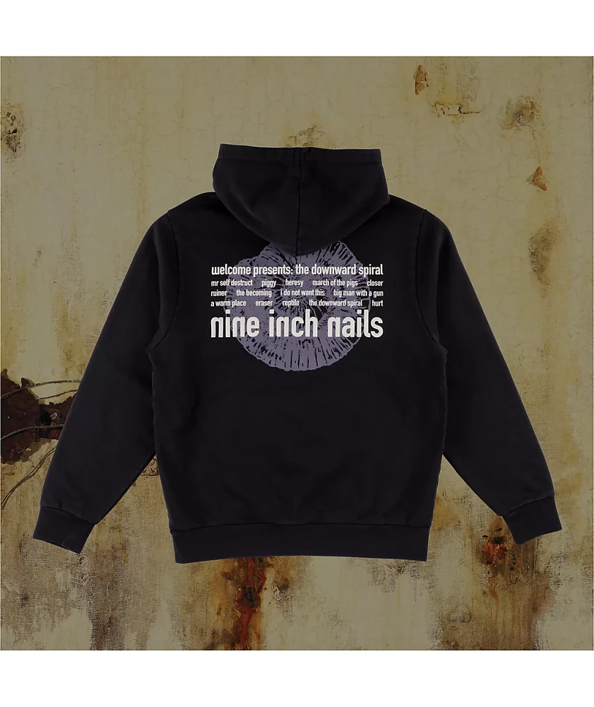 Welcome x Nine Inch Nails Eraser Black Hoodie