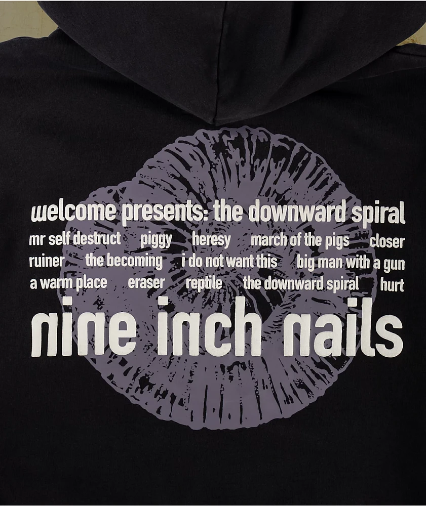 Welcome x Nine Inch Nails Eraser Black Hoodie