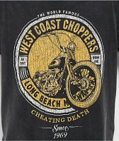 West Coast Choppers Cheating Death Black Wash T-Shirt