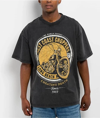 West Coast Choppers Cheating Death Black Wash T-Shirt