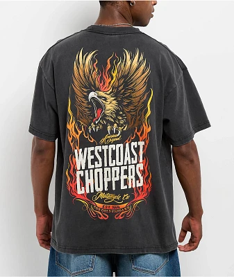 West Coast Choppers Gold Standard Black Wash T-Shirt