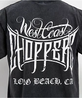 West Coast Choppers Long Beach CA Black Wash T-Shirt