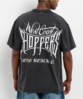 West Coast Choppers Long Beach CA Black Wash T-Shirt