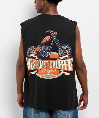 West Coast Choppers Motorcycle Black Tank Top