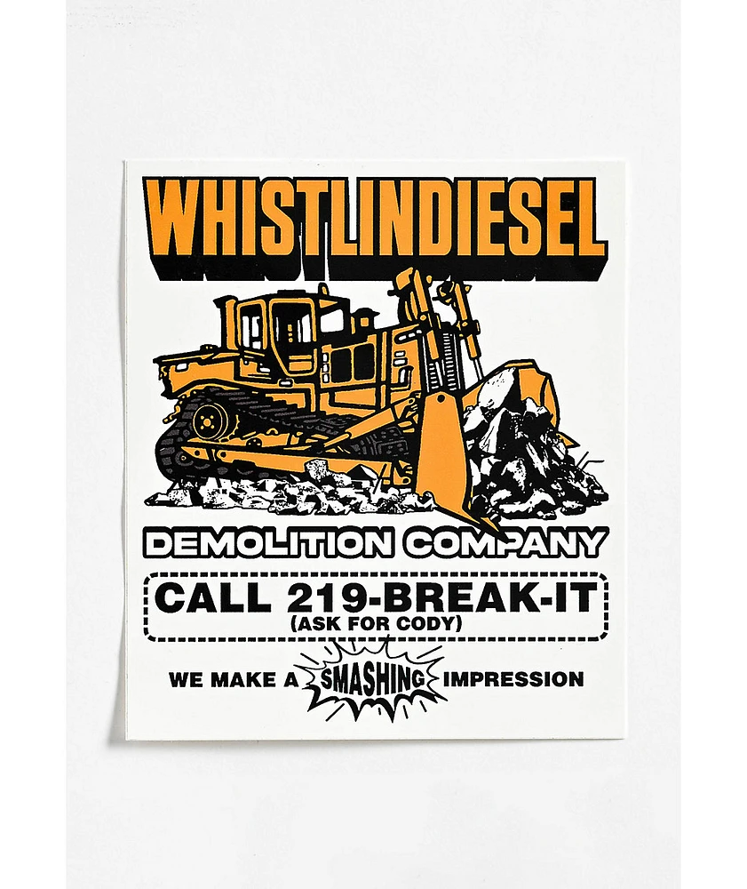 WhistlinDiesel Break It Sticker