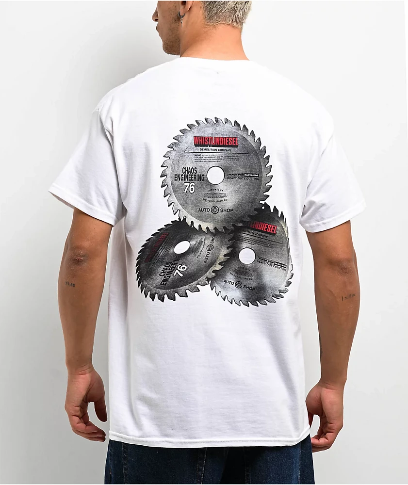 WhistlinDiesel Chaos Engineering White T-Shirt