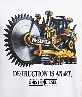 WhistlinDiesel Destruction Is An Art White T-Shirt