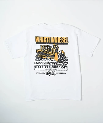 WhistlinDiesel Kids Break It White T-Shirt